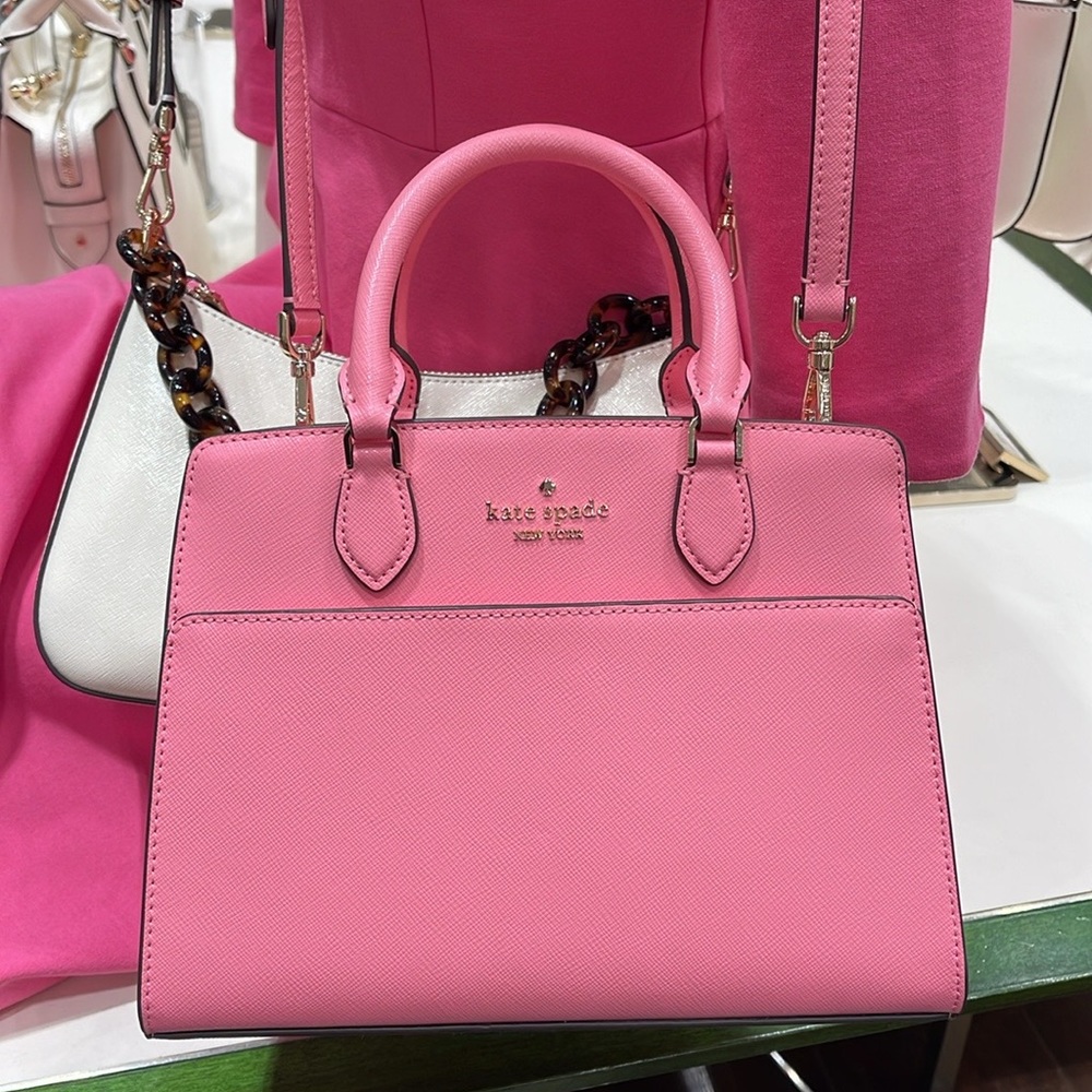 Kate Spade Madison Saffiano Leather Small Satchel
Blossom Pink
NWT - Picture 1 of 16